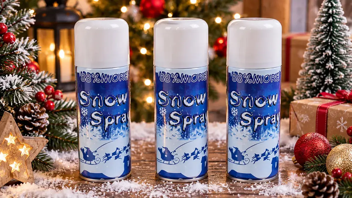 Sztuczny śnieg dekoracyjny Snow Spray w sprayu 88% więcej