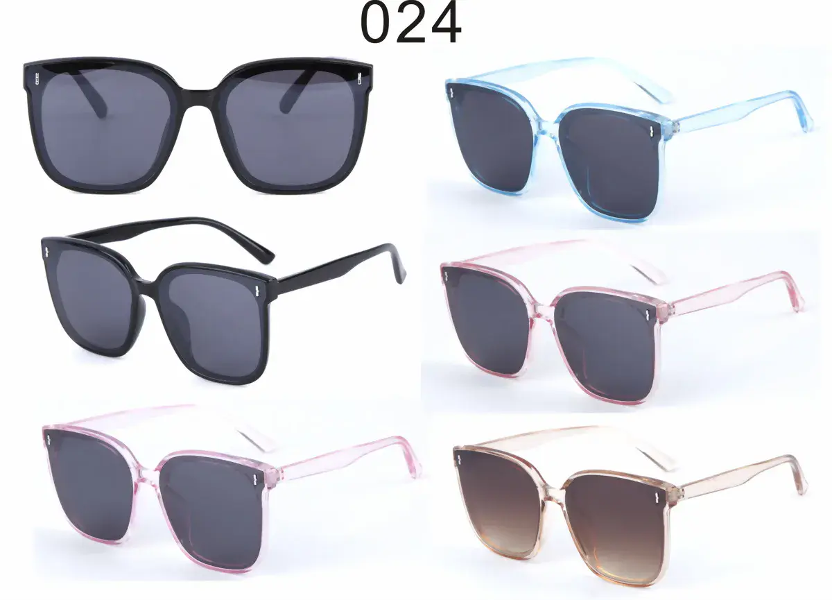 Okulary przeciwsłoneczne kwadratowe model 024 wielokolorowe