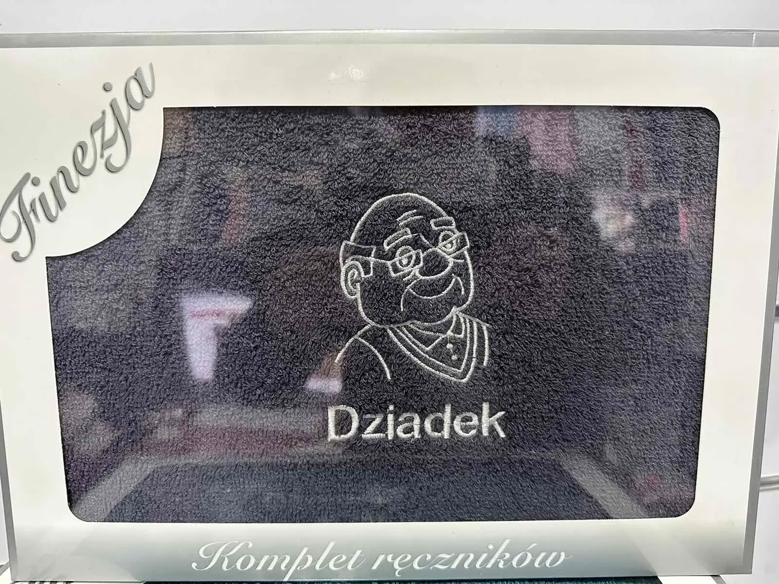 Ręczniki Bawełniane Komplet na Dzień Dziadka 70/140