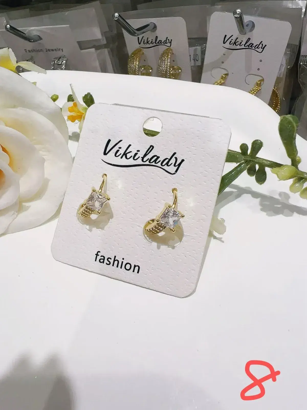 Kolczyki damskie Wiszące Złote Vikilady