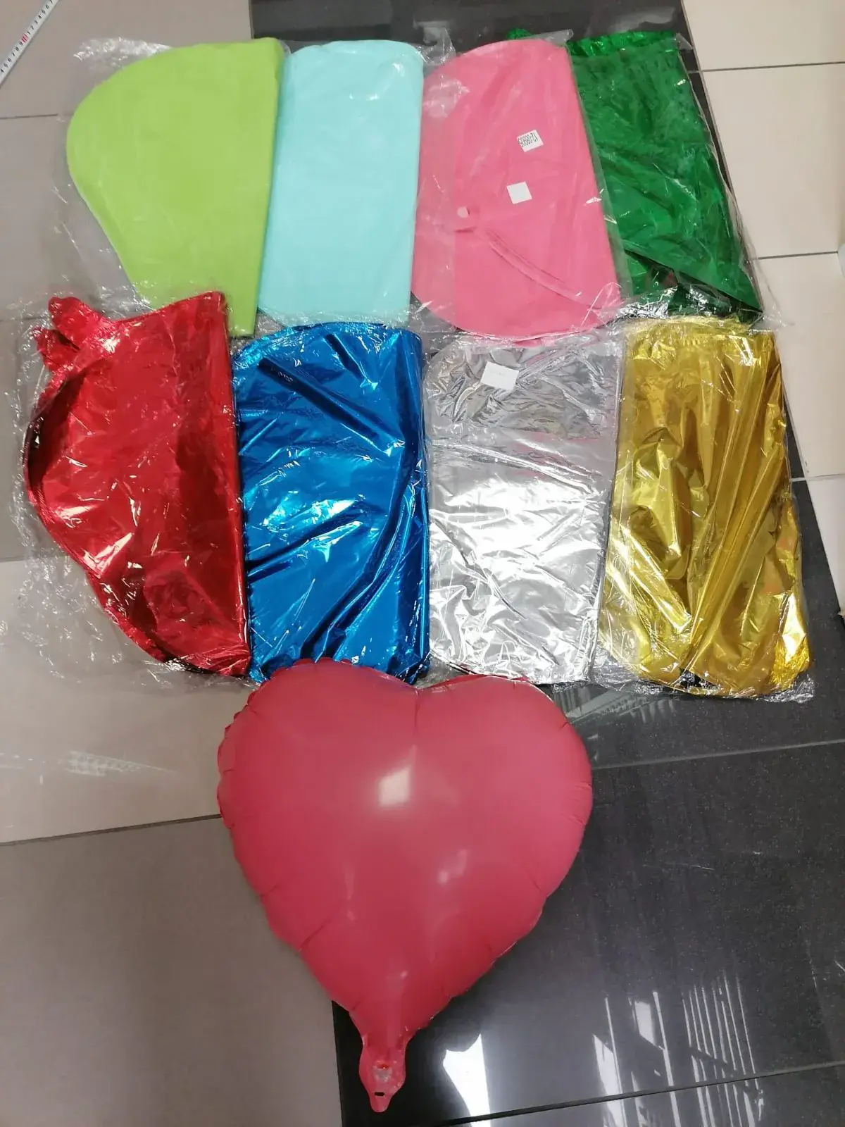 Balony dekoracyjne foliowe mix kolorów 50 szt