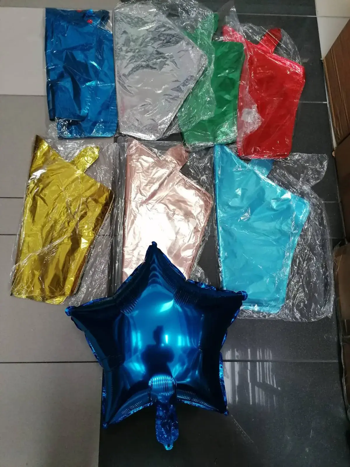 Balony dekoracyjne foliowe mix kolorów 50 szt – wzór 2