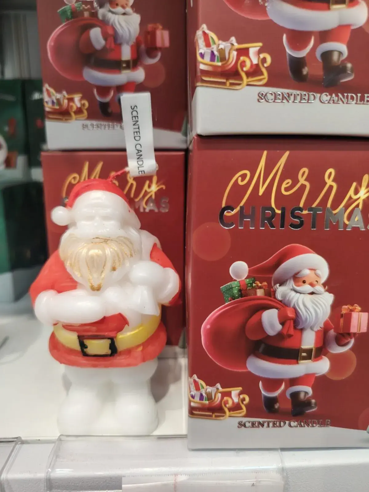 Świeca zapachowa w kształcie Mikołaja Santa Claus