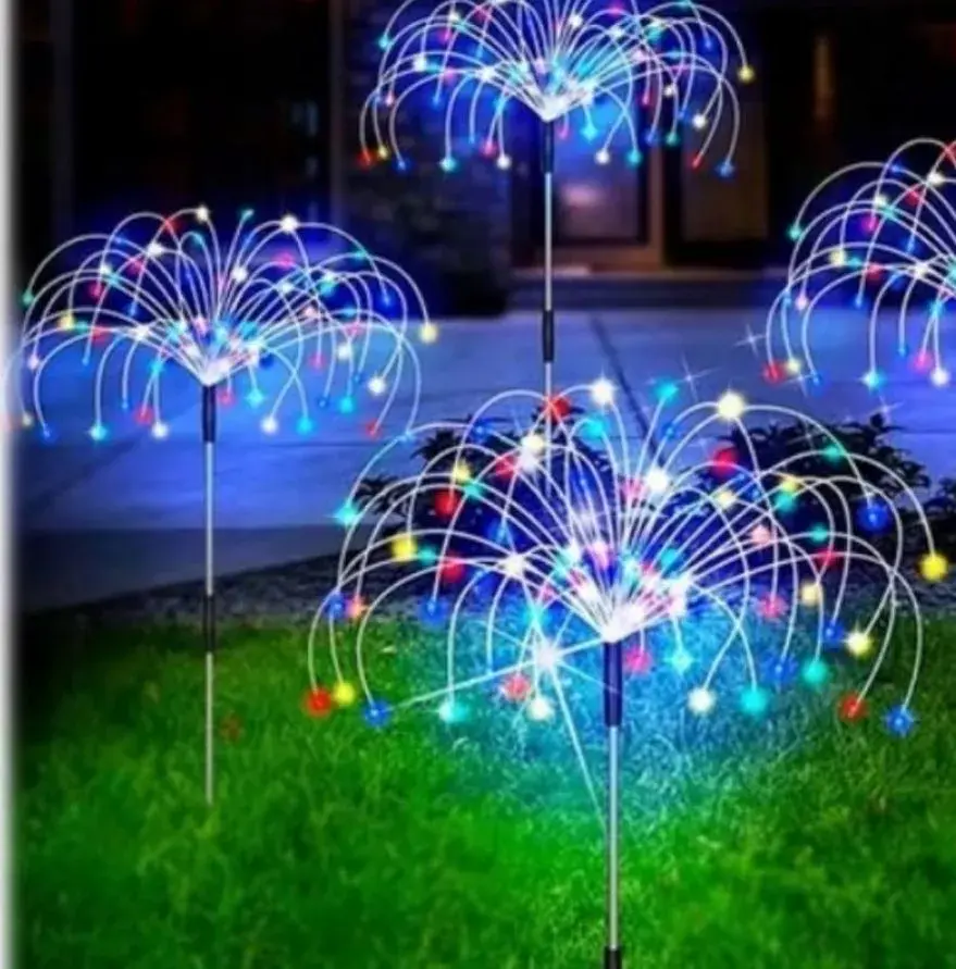 Lampki solarne dekoracyjne do ogrodu 2PCS, w wielu kolorach