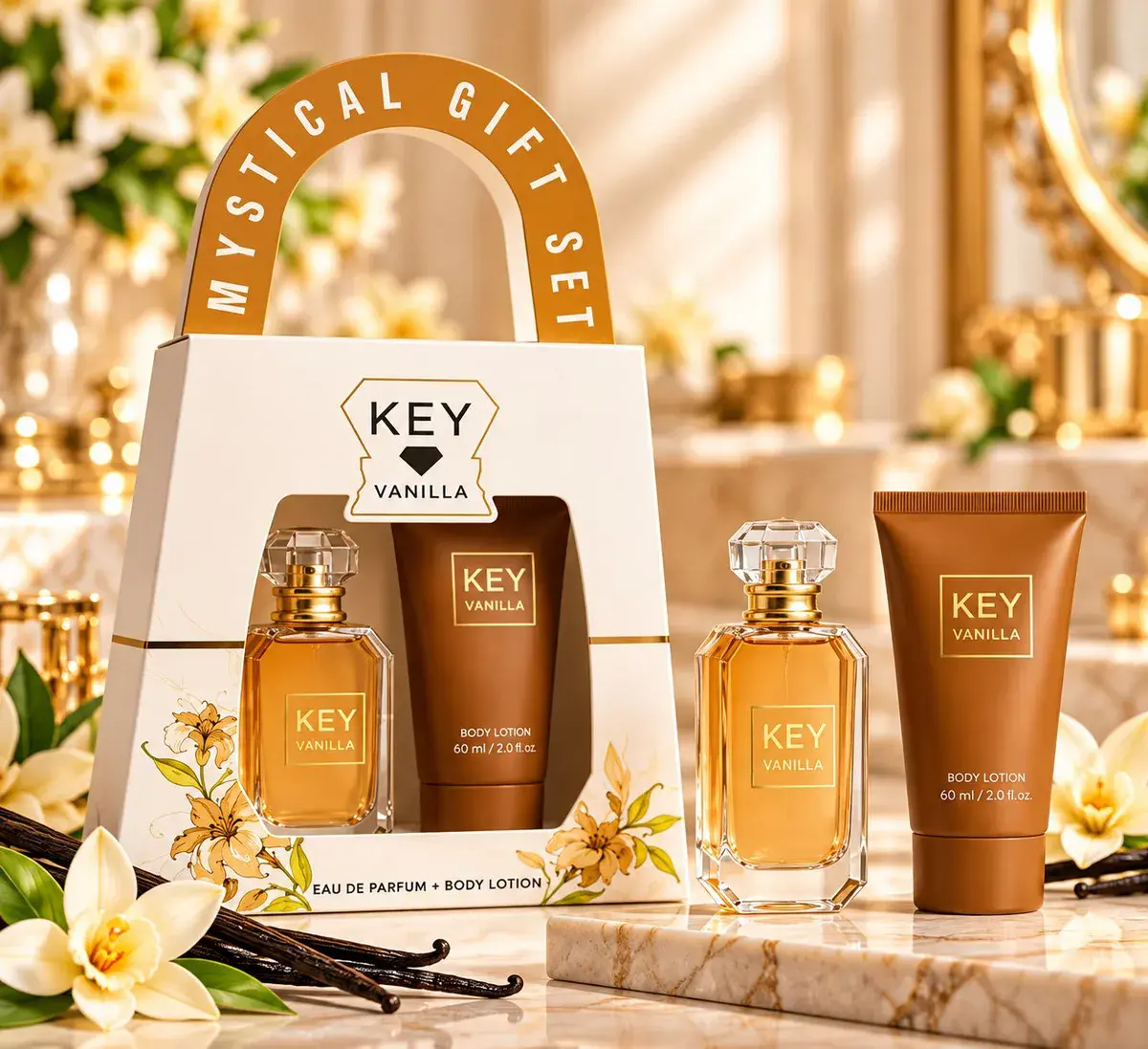 Zestaw Prezentowy Key Vanilla Perfumy 30ml + Balsam 60ml