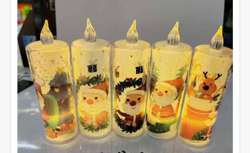 Świeca LED dekoracyjna 12cm świąteczna, w wielu kolorach