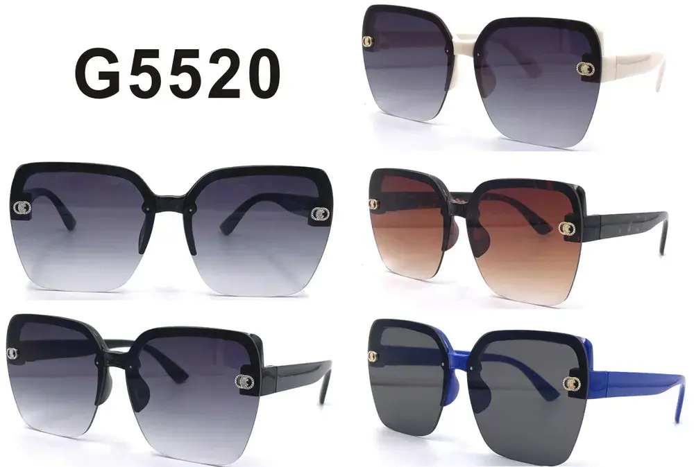 Okulary damskie kwadratowe G5520 wielokolorowe