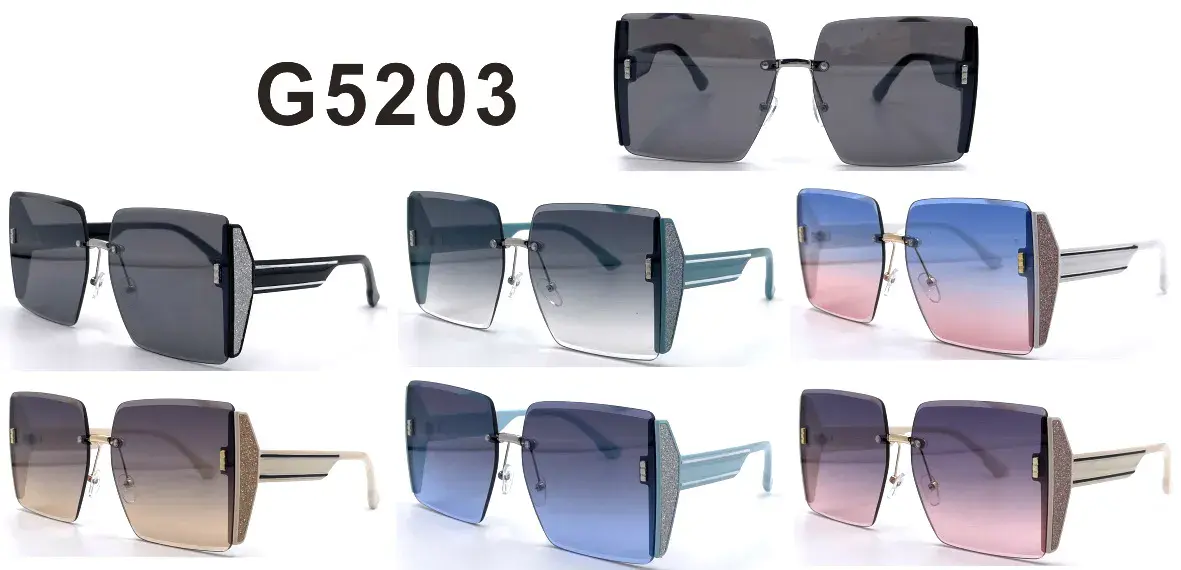 Okulary damskie kwadratowe G5203 wielokolorowe
