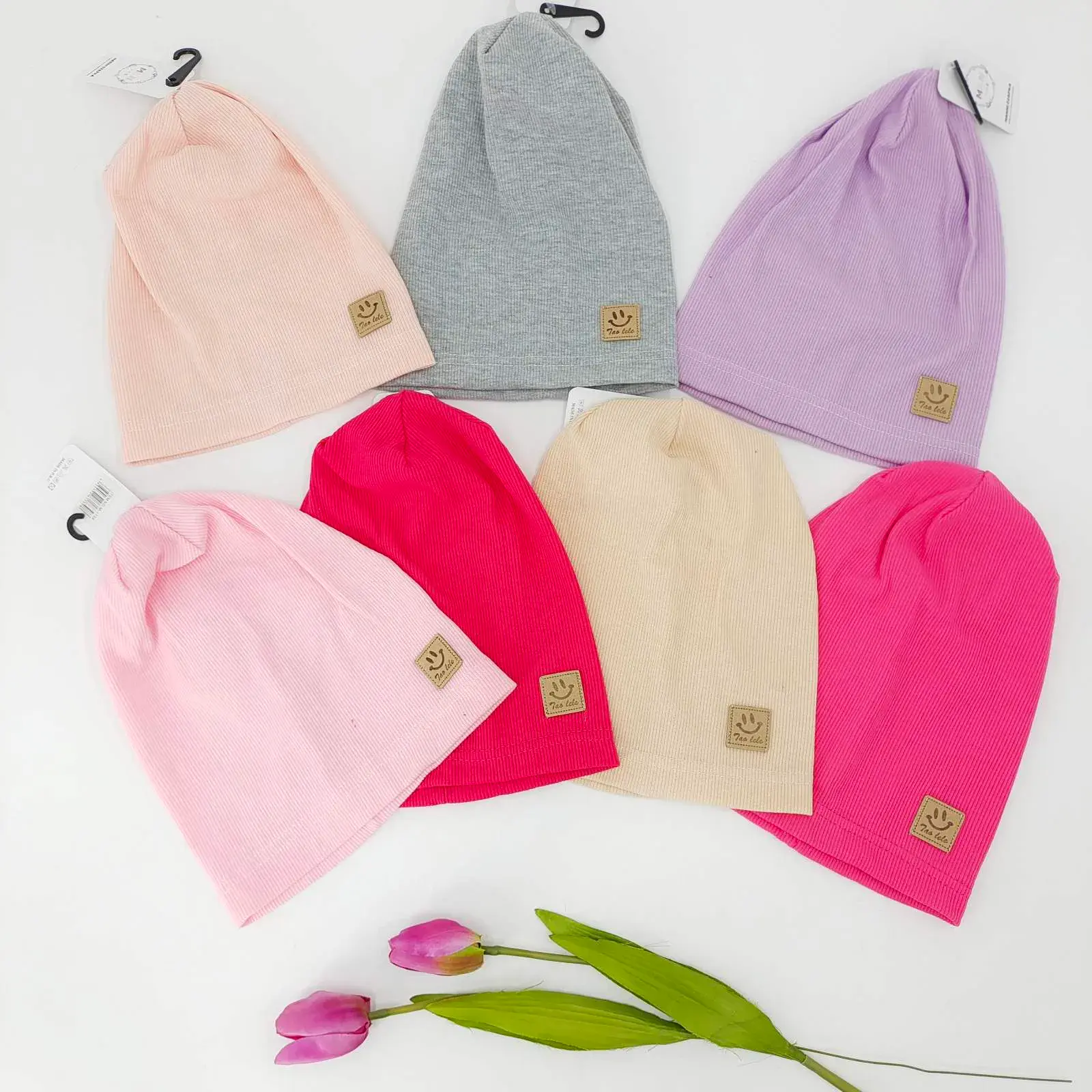 Czapki dla dzieci beanie 6 kolorów