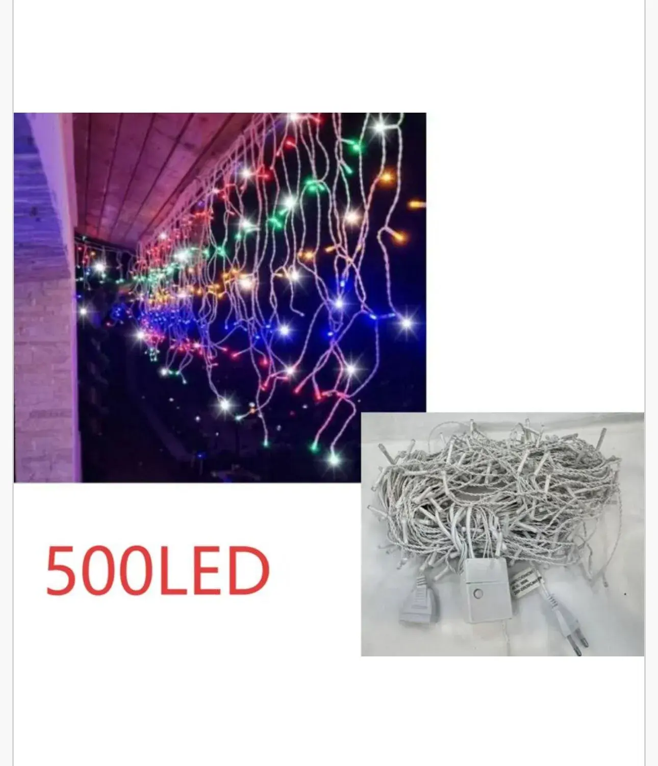 Lampka Dekoracyjna Świąteczna 500LED, w wielu kolorach