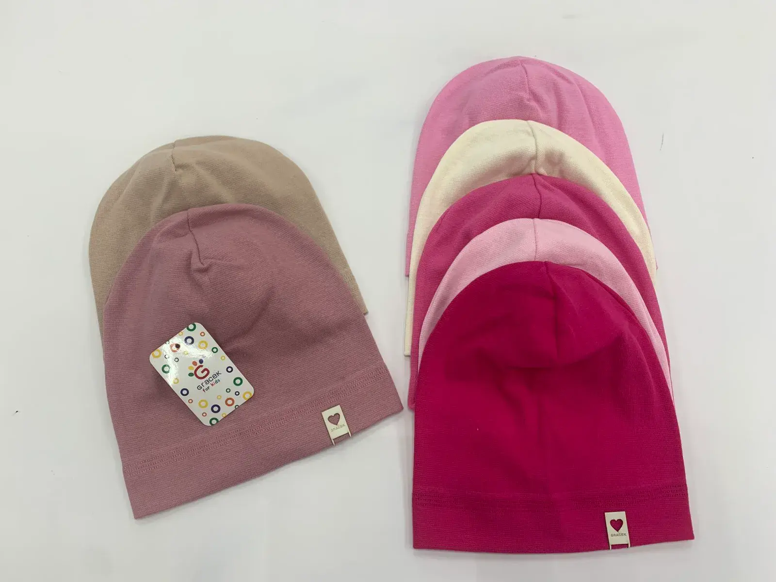 Czapki dla dzieci beanie, 6 kolorów, miękkie