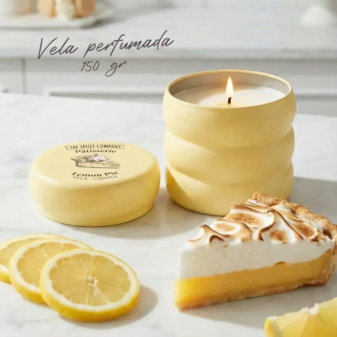 Świeca zapachowa Lemon Pie żółta 150g The Fruit Company