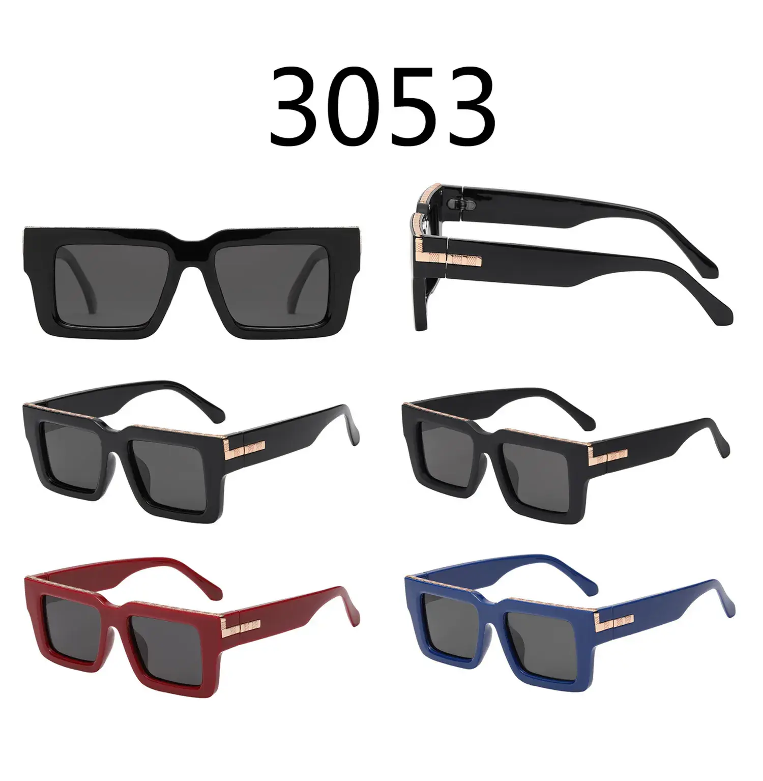 Okulary przeciwsłoneczne kwadratowe model 30553