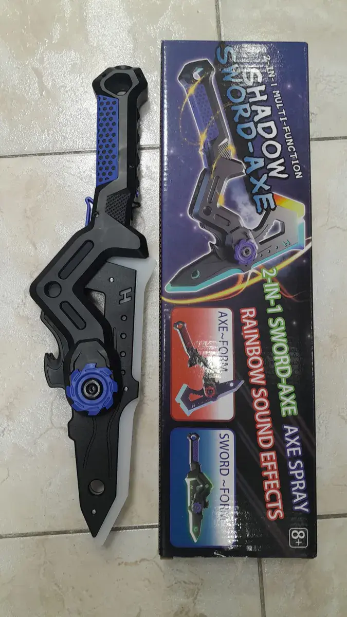 Shadow sword-axe zabawka 2w1 z efektami dźwiękowymi i świetlnymi