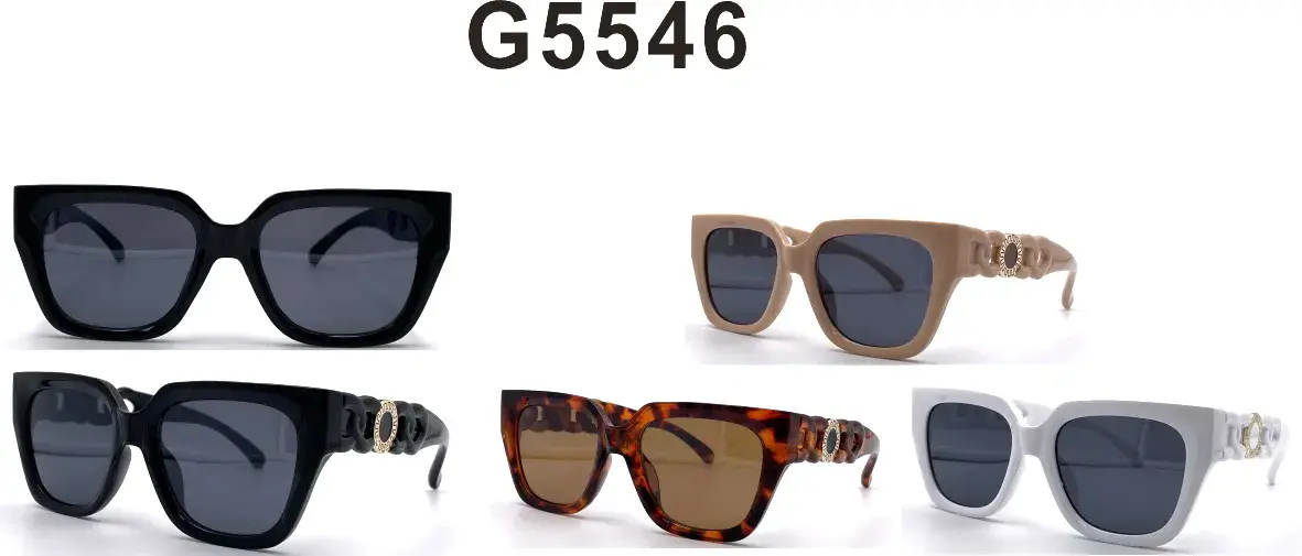 Okulary damskie G5546 czarny/beżowy/kameleonowy