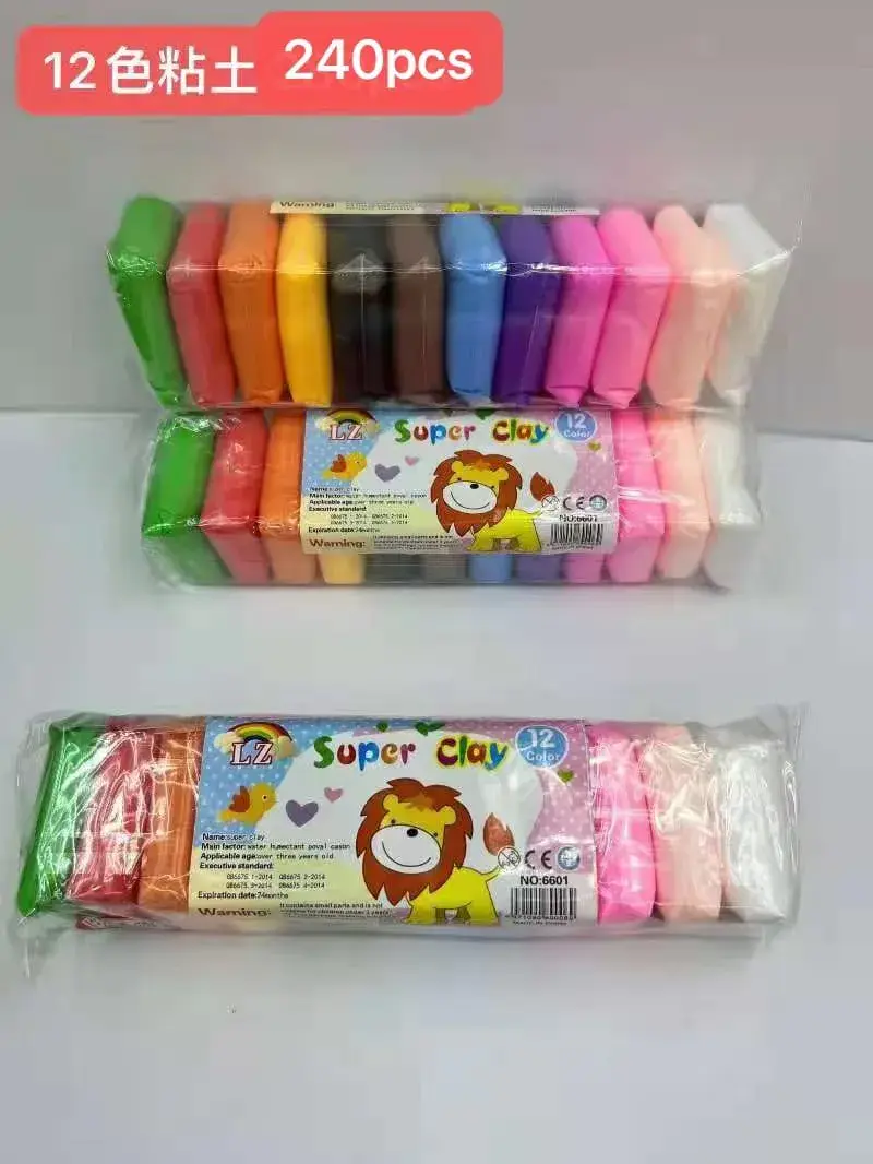Plastelina Super Clay 12 kolorów 240pc dla dzieci