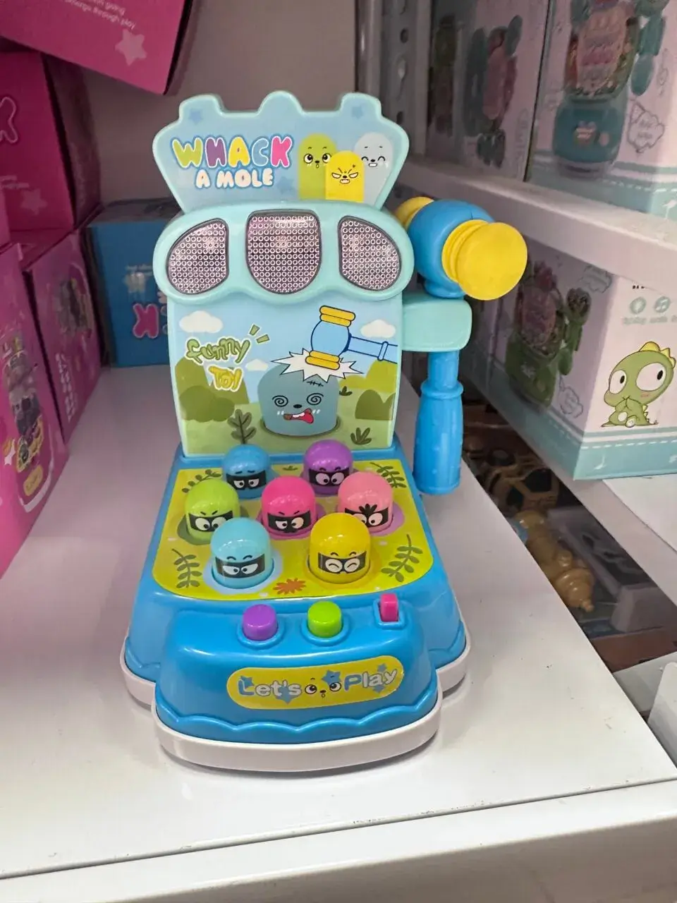 Mini Zabawki Whack A Mole - Gra Zręcznościowa z Młotkiem, 6 szt.