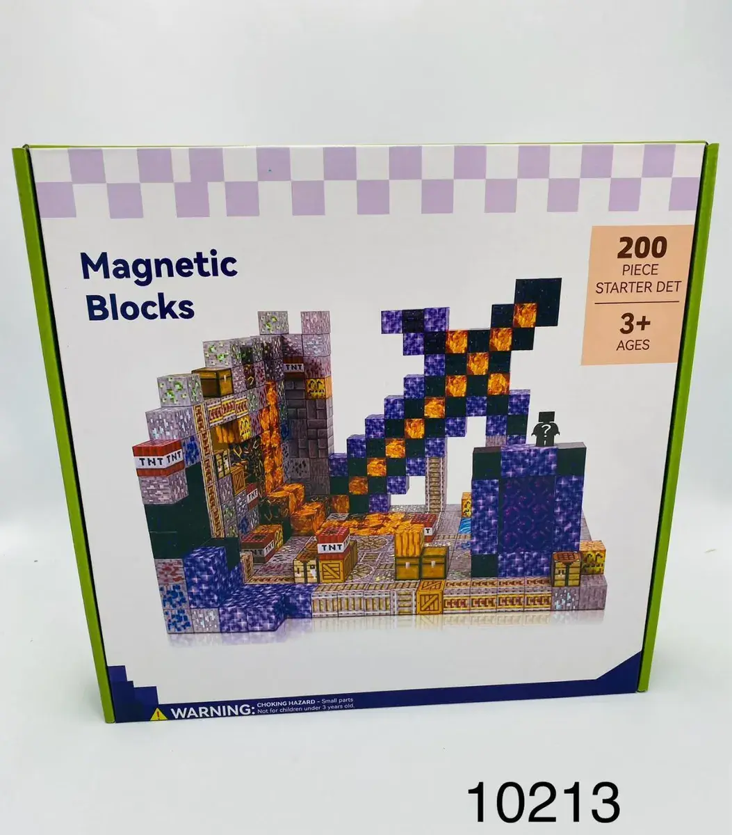 Magnetyczne klocki 200 elementów Starter Set 3+, w wielu kolorach
