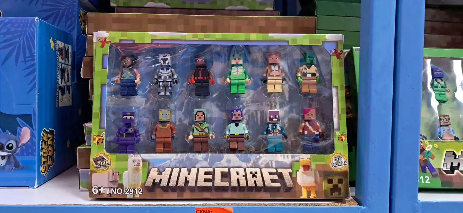 Zabawki Figurki Minecraft 12PCS w pudełku, w wielu kolorach