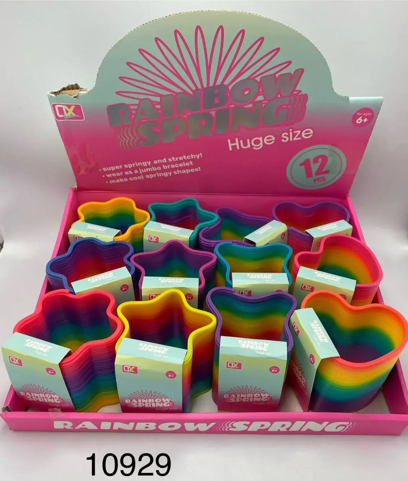 Zabawki Rainbow Spring Huge Size, w wielu kolorach