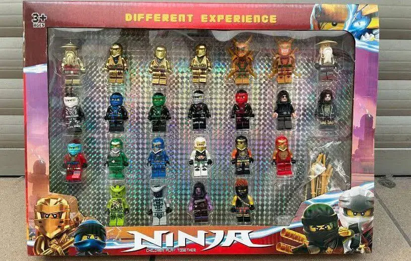 Zestaw figurek Ninja 24 szt. w pudełku, w wielu kolorach