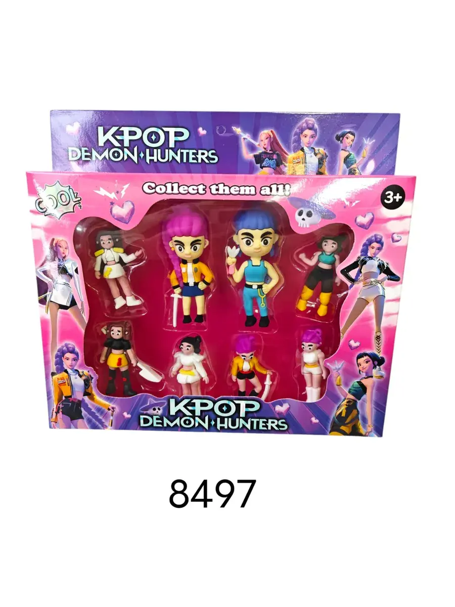 Zestaw figurek K-Pop Demon Hunters 8 szt, w wielu kolorach