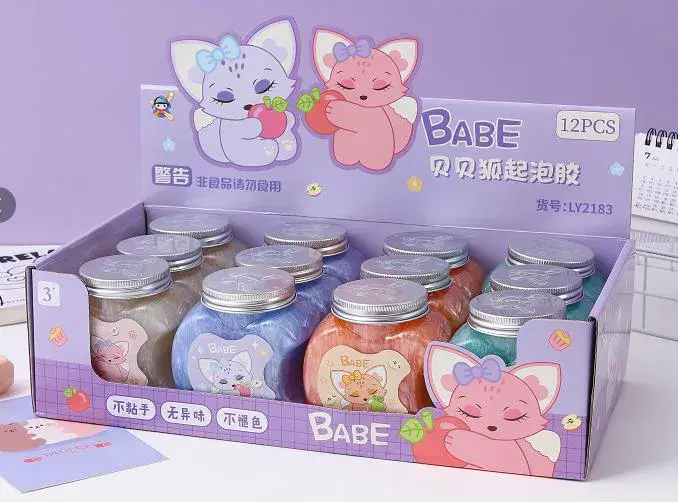 Zabawki Slime Babe w słoikach 12 szt