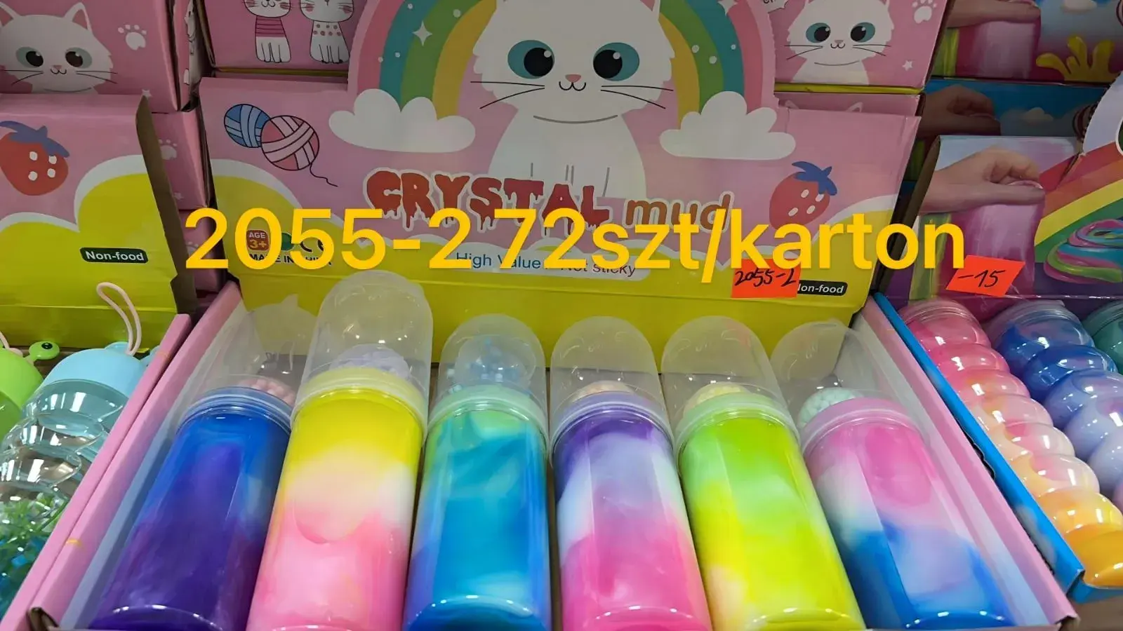 Zabawki Slime Crystal Mud 12 szt/opak.