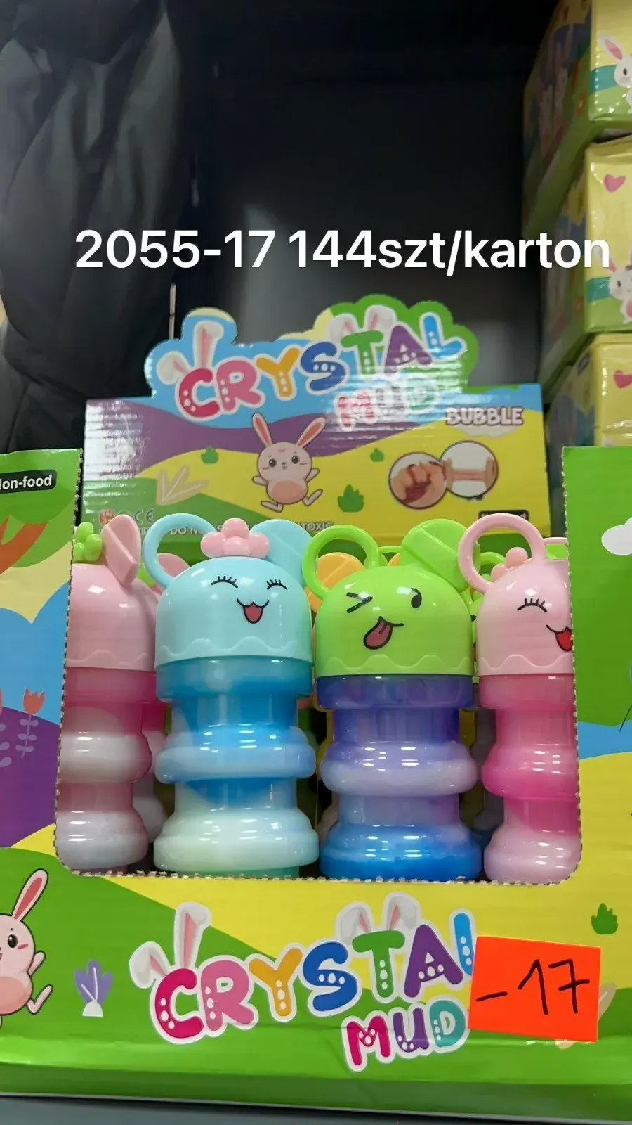 Zabawki Slime Crystal Mud z króliczkami, 12 szt