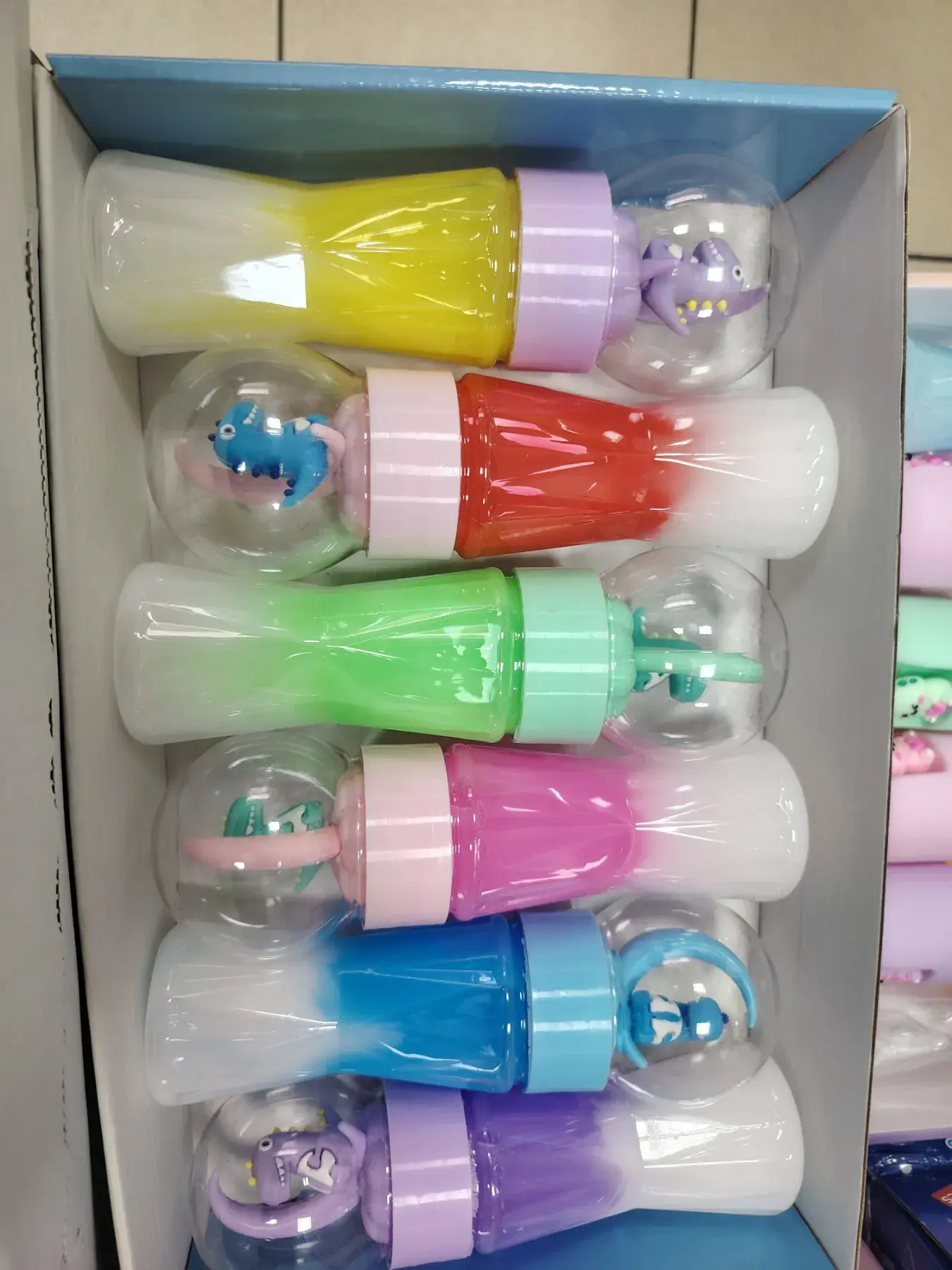 Zabawki Slime z figurkami zwierząt w butelkach 12 szt