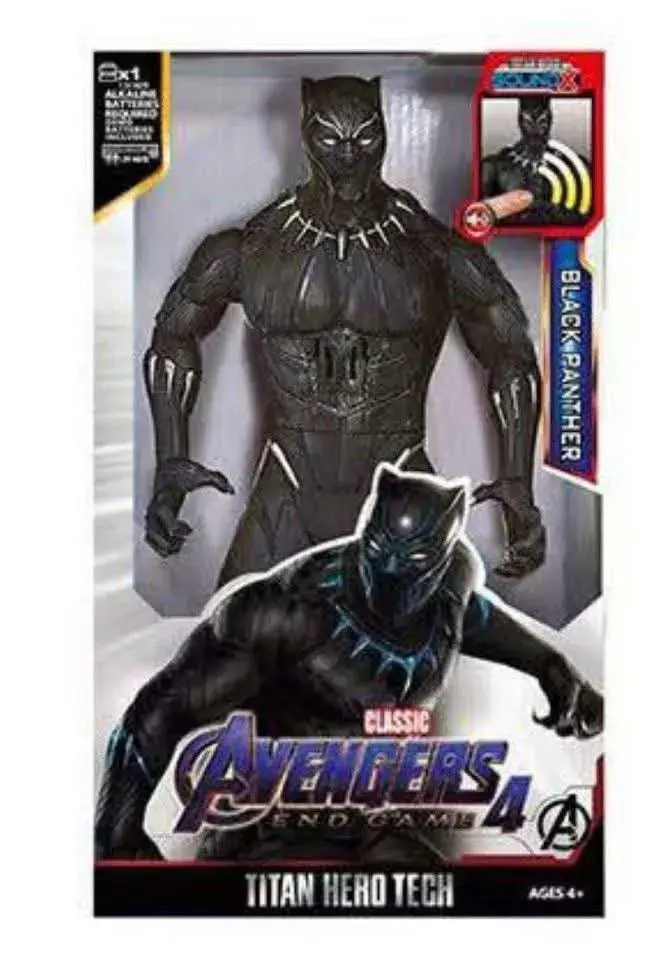Figurka Black Panther Avengers 4 czarna z efektem dźwiękowym