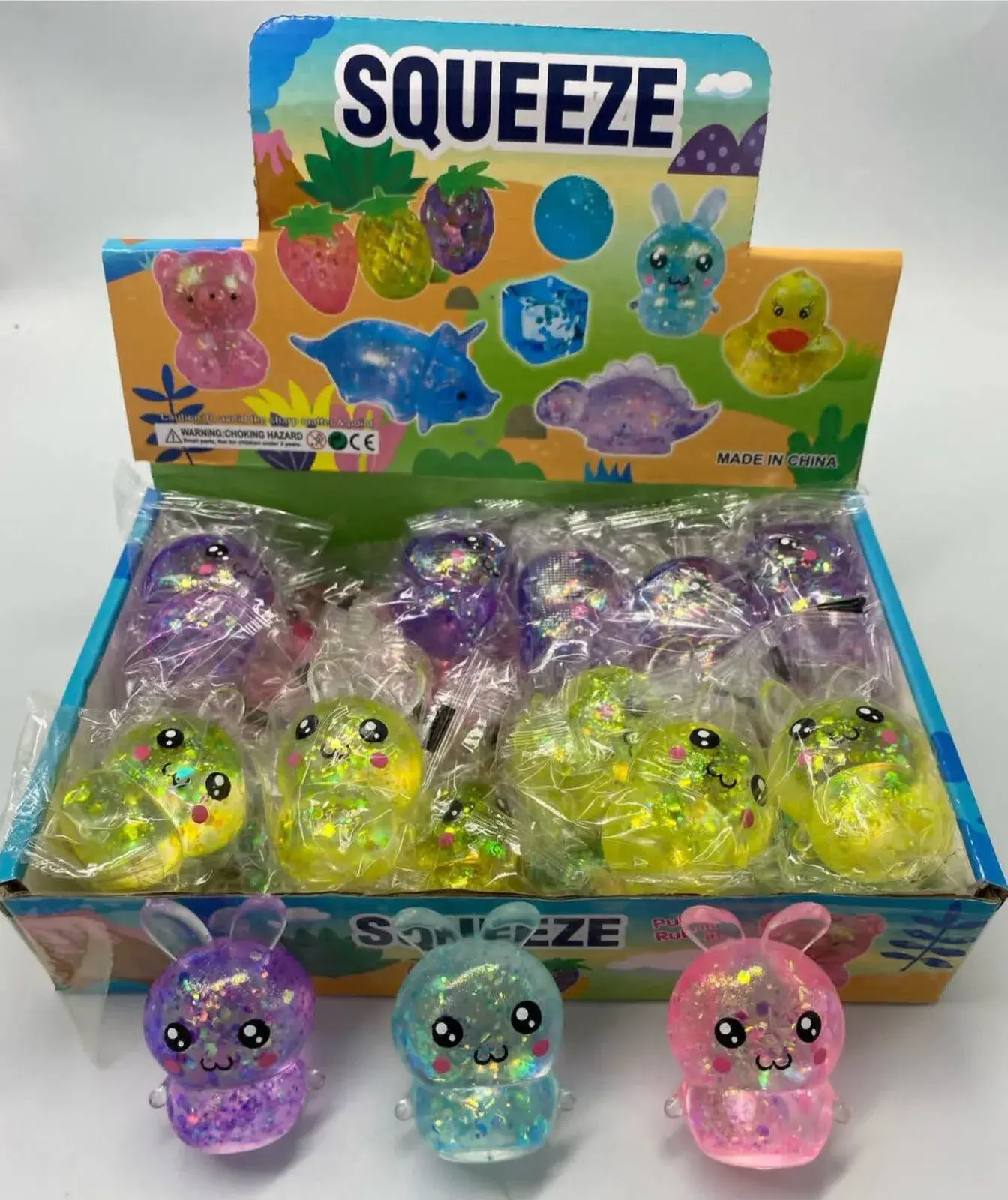 Gniotki Squeeze Toys - mini zabawki antystresowe