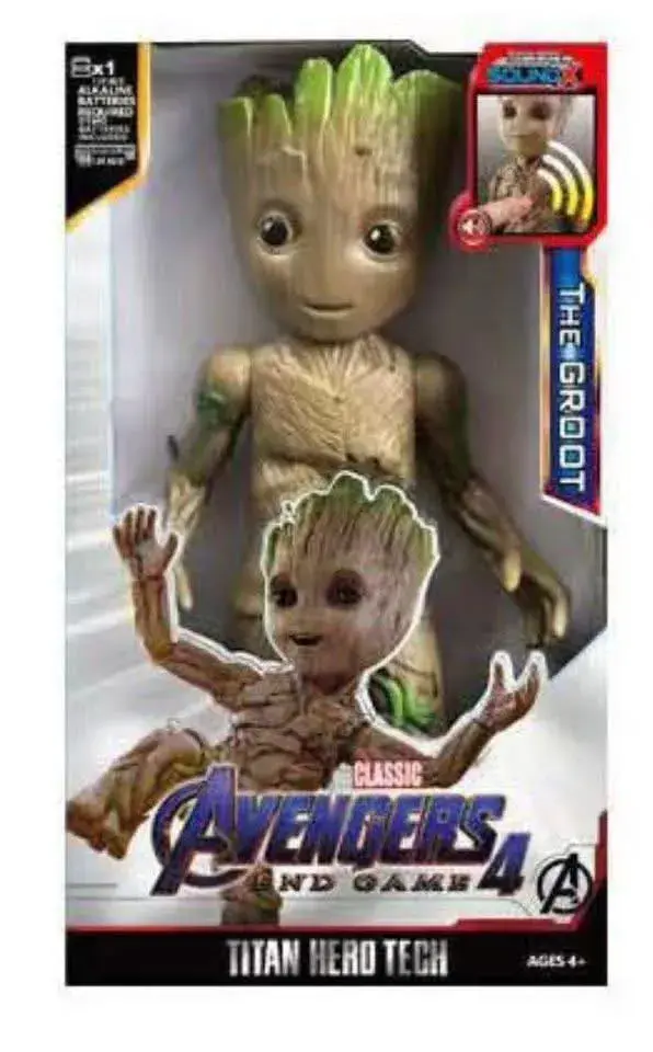 Figurka Groot z dźwiękiem Avengers 4 Titan Hero Tech