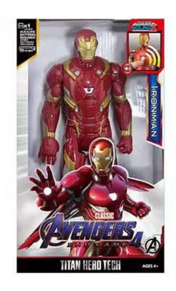 Figurka Iron Man Avengers czerwona z elementami złotymi 30 cm