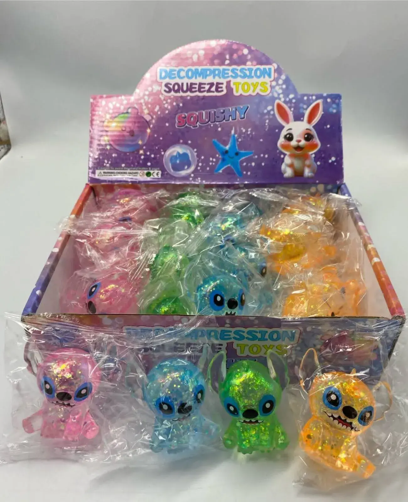 Gniotki Squeeze Toys Stitch Lilo & Stitch, 12 szt
