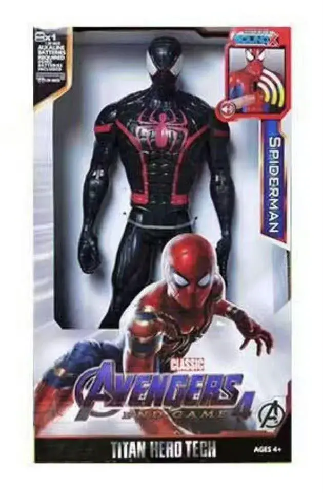 Figurka Spiderman czarno-czerwona Avengers Titan Hero Tech