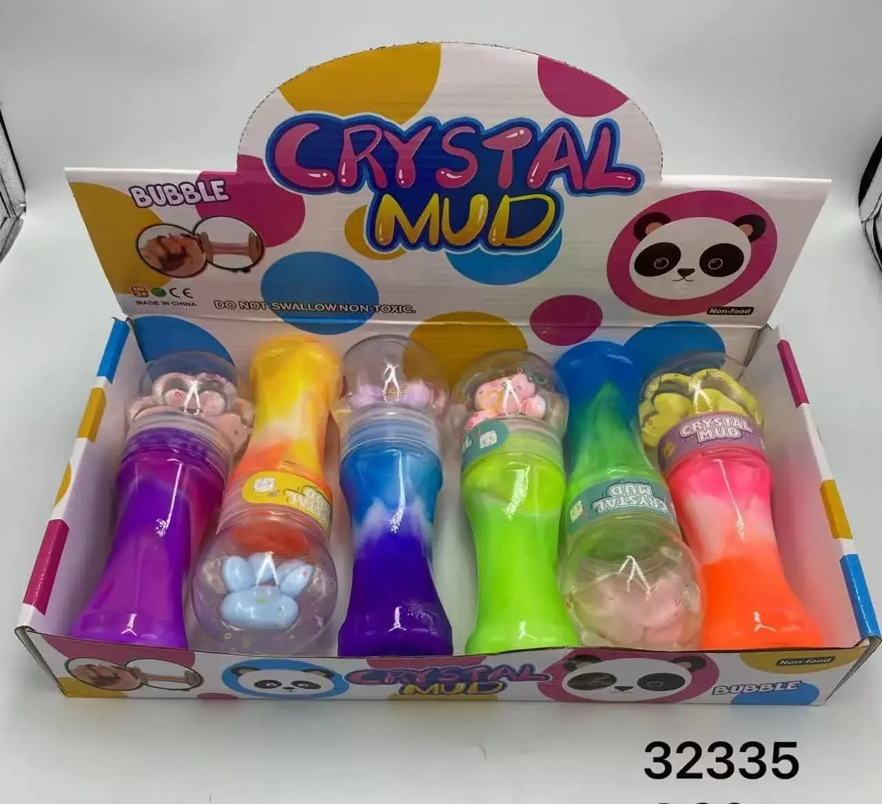 Zabawki Slime Crystal Mud Kolorowa Masa Plastyczna 12 szt.