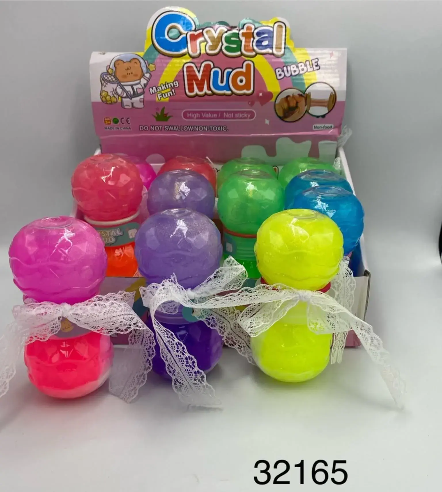 Zabawki Crystal Mud Bubble - Masa Plastyczna Slime 12 szt.