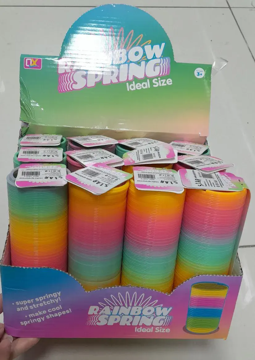 Kolorowa sprężyna tęczowa Rainbow Spring idealny rozmiar