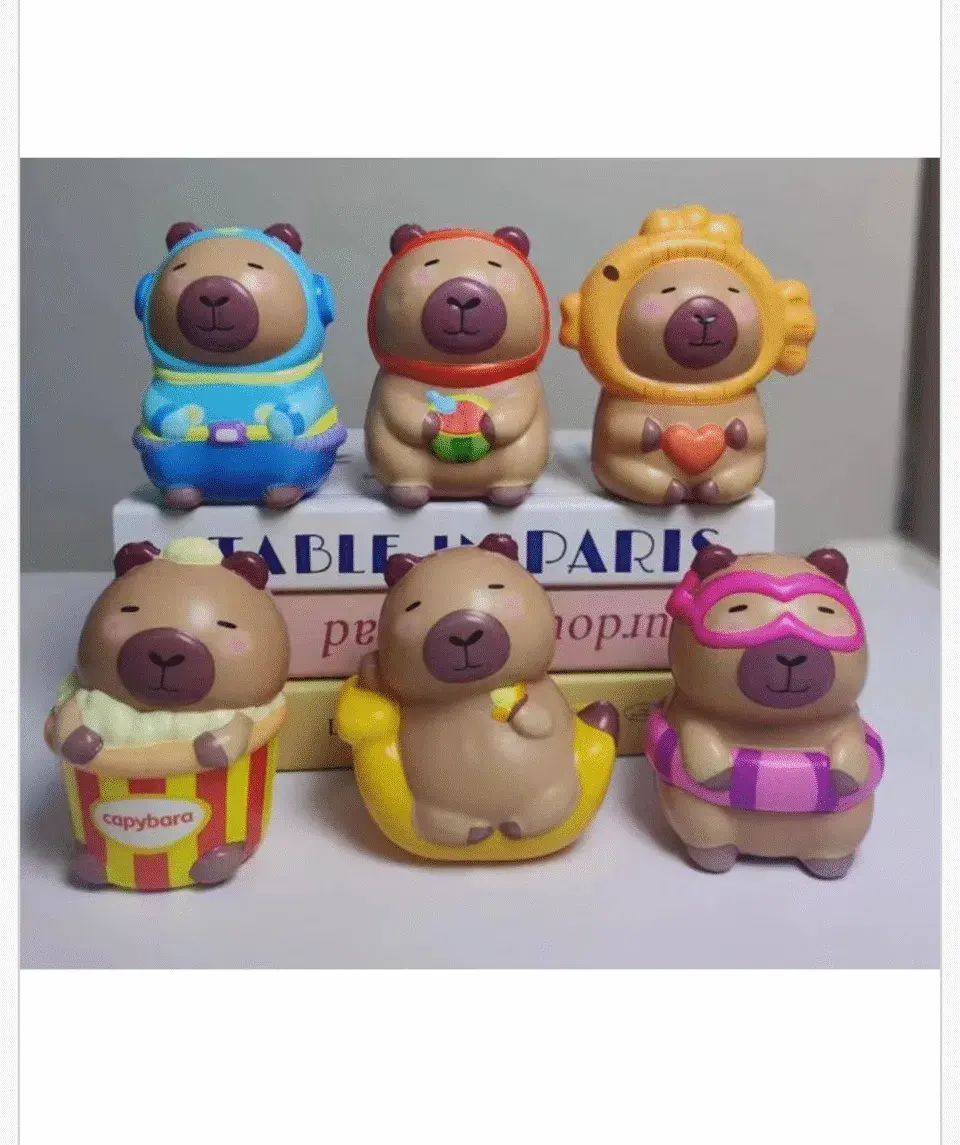 Zabawka Squishy kapibara antystresowa mix wzorów 24 szt.