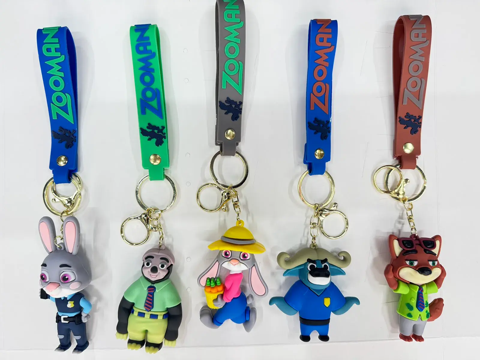 Brelok do Kluczy Zootopia Postacie Zwierząt, w wielu kolorach