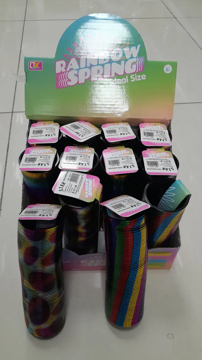 Kolorowa sprężyna tęczowa Rainbow Spring idealny rozmiar – wzór 2