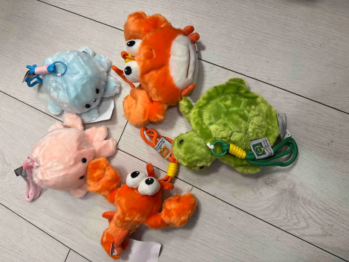 Pluszowe breloki zwierzątka miękkie z zawieszką kolorowe
