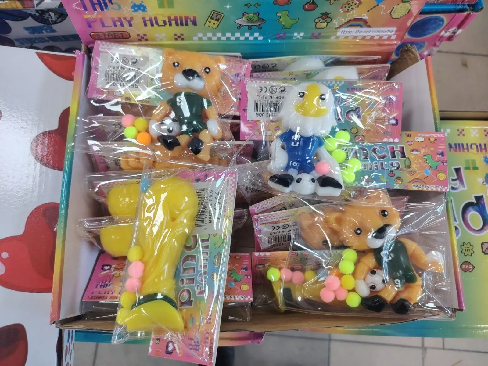 Zabawki squeeze gniotki antystresowe zwierzątka 12 szt