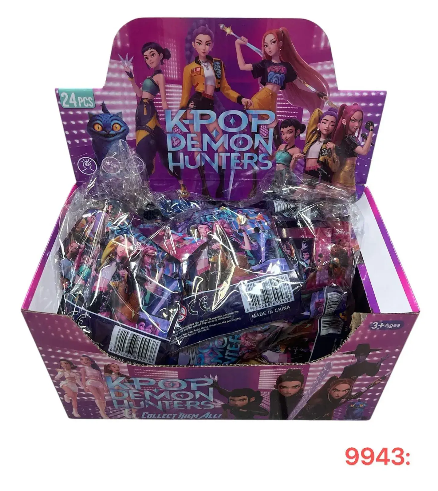 Saszetki Kpop Demon Hunters 24 szt, kolor przezroczysty