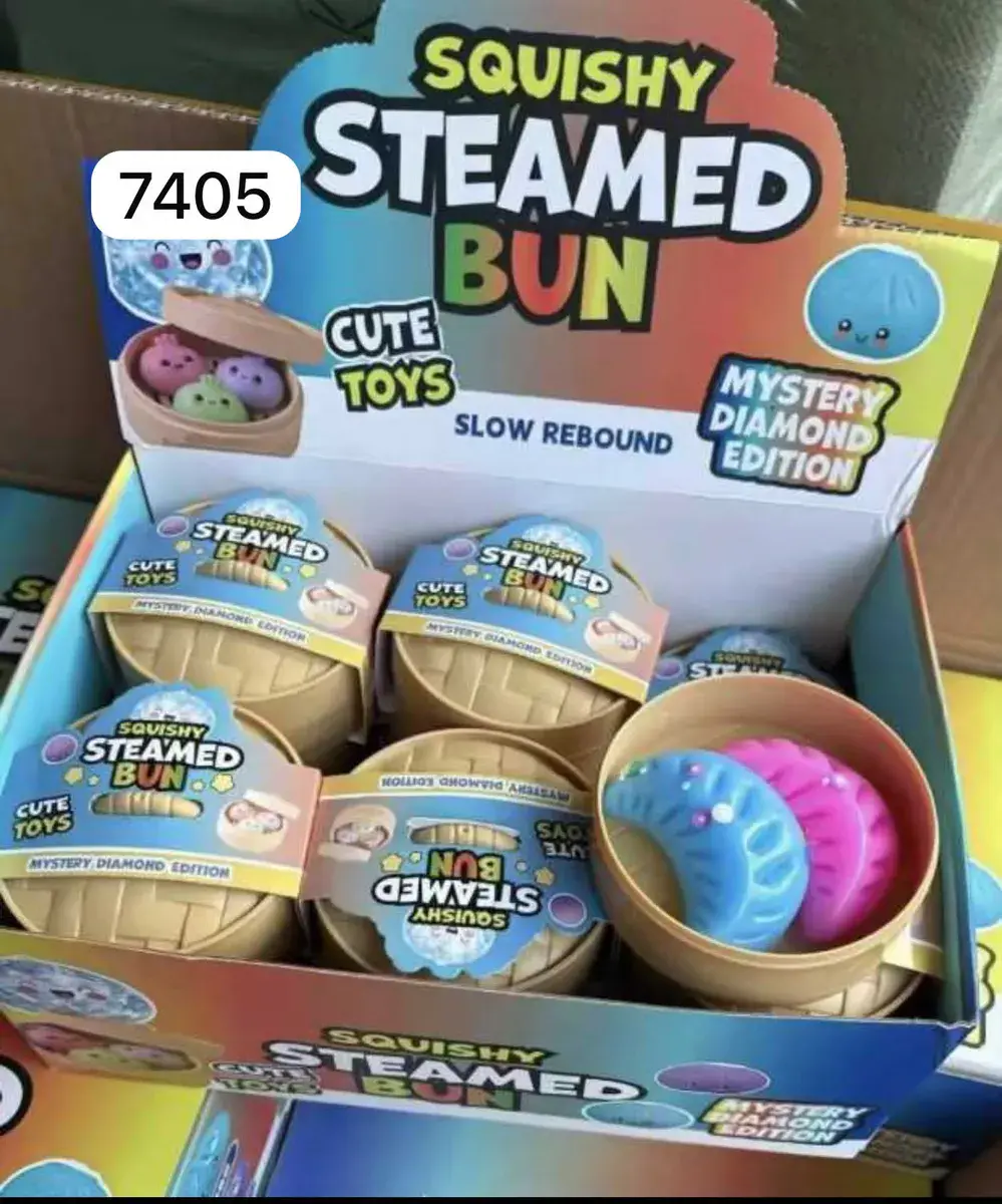 Squishy Steamed Bun zabawka antystresowa Mystery Diamond Edition, w wielu kolorach – wzór 2