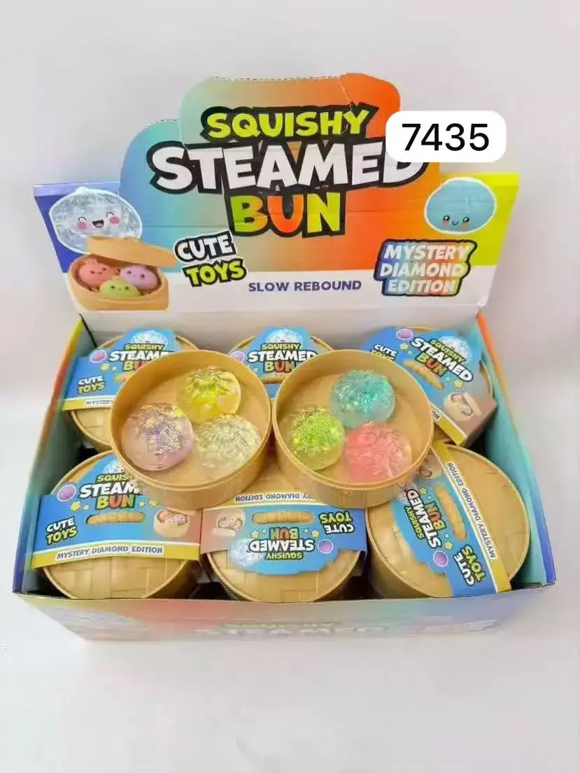 Squishy Steamed Bun zabawka antystresowa Mystery Diamond Edition, w wielu kolorach – wzór 3
