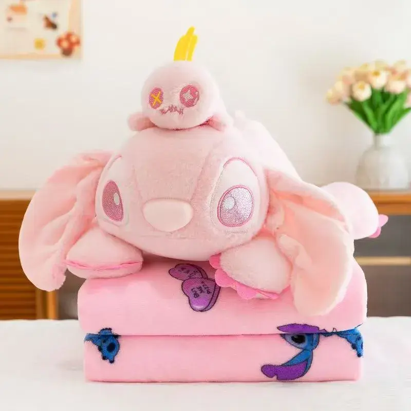 Maskotka Stitch z kocykiem różowa, w wielu kolorach