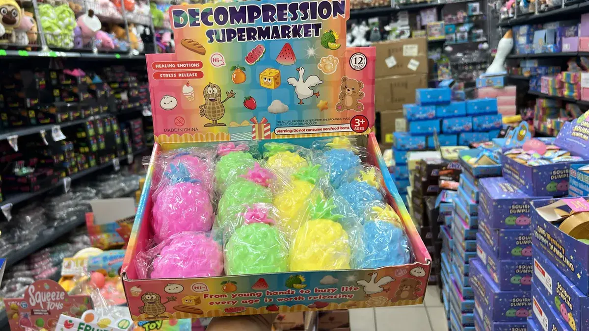 Zabawka antystresowa Decompression Supermarket mix kolorów 12 szt – wzór 2