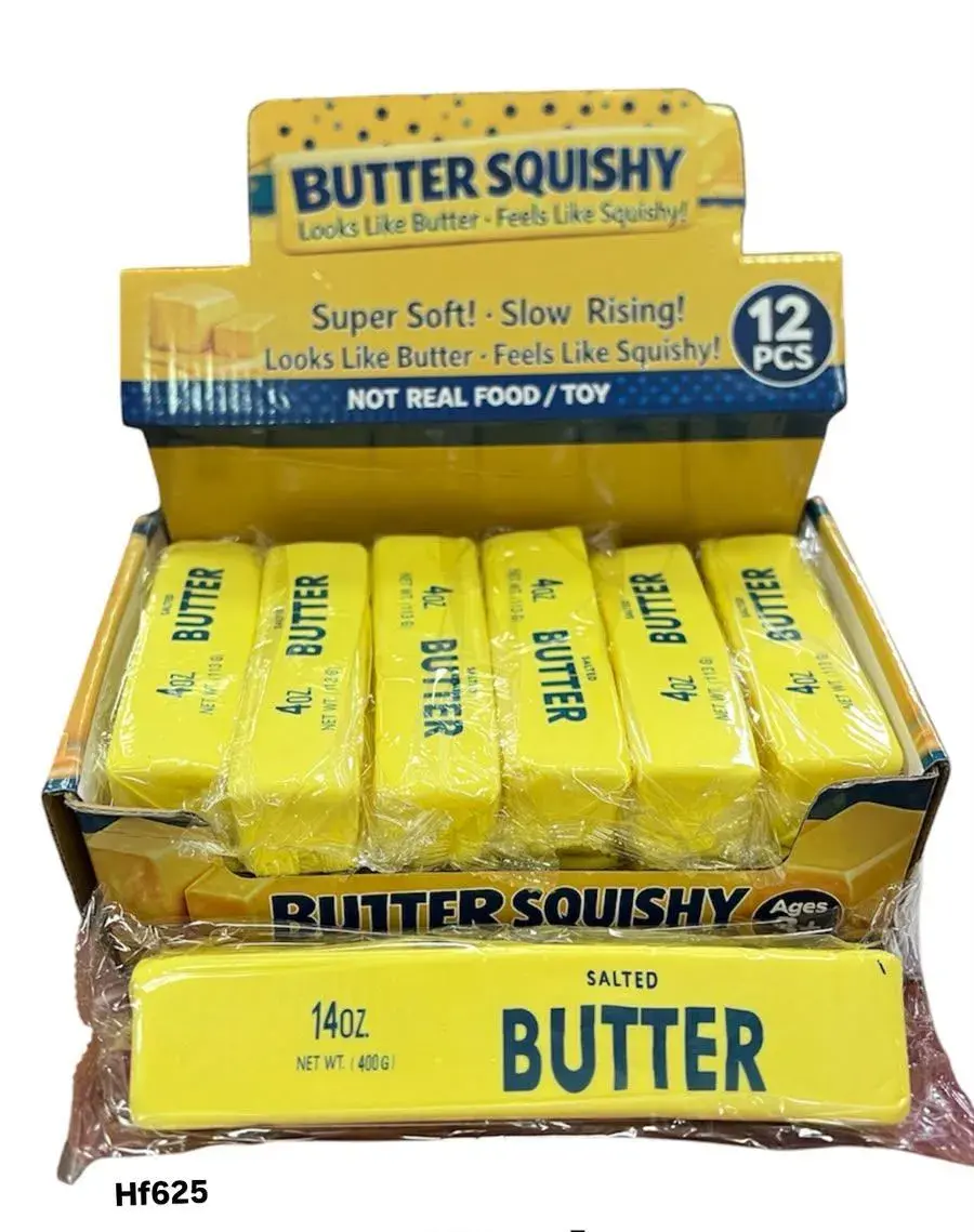 Butter squishy antystresowy żółty 14oz 400g wolno powracający